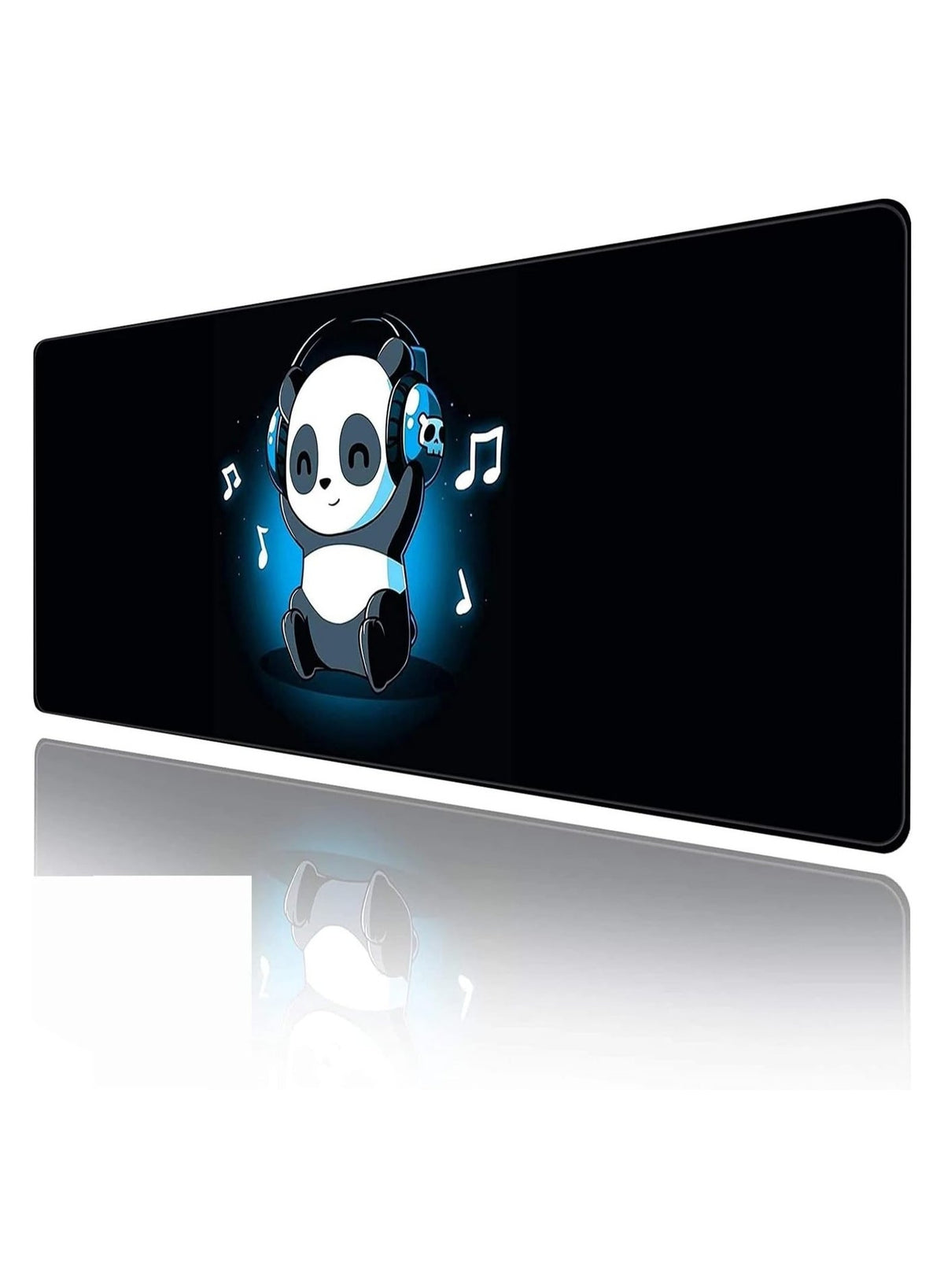 Gaming Mouse Pad Size - DJ PANDA - Stitched Edges Anti-slip rubber base - Optimized for all mouse sensitivities and sens