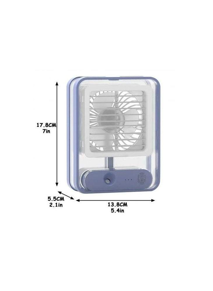 Portable Air Conditioner Fan Personal Cooler Desk Fan for Shop, Office, Kitchen, USB Powered Mini AC, Portable Humidifier Air Cooler Fan