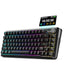 K708 Mechanical Keyboard , Tri-Modes Gaming Keyboard BT/2.4G/USB-C, Macro Programmable Mechanical Gaming Keyboard,LCD Sc