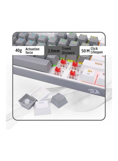 كيبورد ريدراجون  بسويتش أحمر مضاء بـ RGB