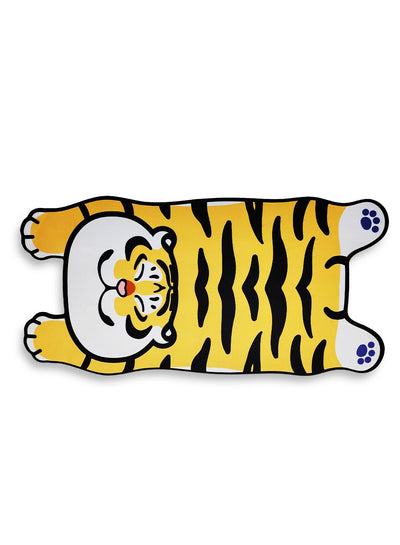 Large Mouse Pad, Cute Tiger Design (70cm x 2mm), HD Print Pattern Desk Mat, Extended Mouse Pad and Keyboard Mouse Pads, Waterproof Cloth Surface Mouse Pads for Office, Anti-Slip Rubber Base