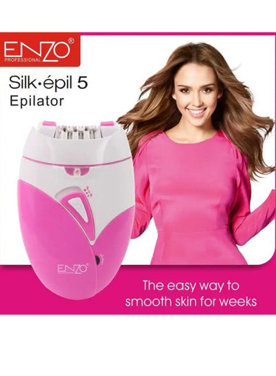 ENZO The wireless hair removal device for women is practical and easy. It is used for general painless hair removal in various parts of the body and face and for trimming eyebrows. Designed for comfort of use. Model EN-0103.