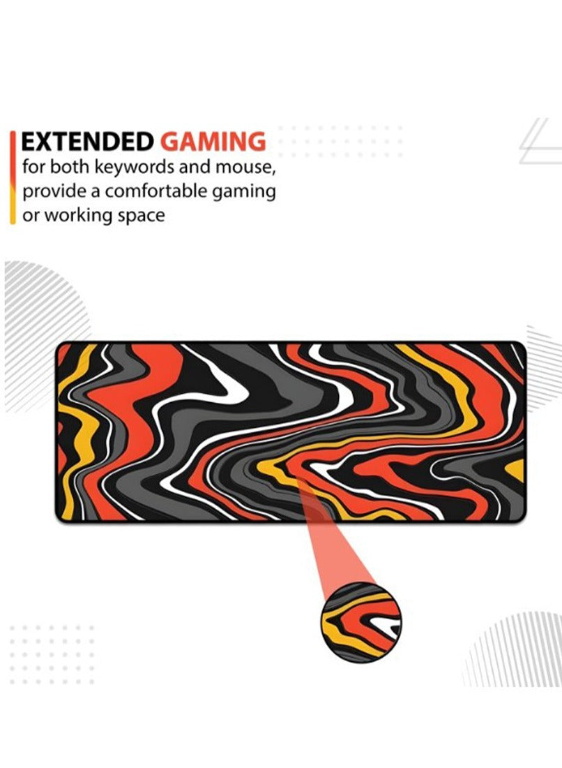 Large Mouse Pad, Artistic Painting Design With Striking colors (70cm x 30cm x 2mm), HD Print Pattern Desk Mat, Extended Mouse Pad and Keyboard Mouse Pads, Waterproof Fabric Surface Mouse Pads for Office, Anti-Slip Rubber Base