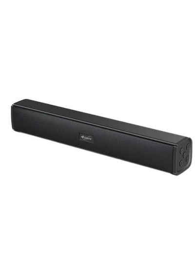 Kisonli Soundbar music speaker wireless Bluetooth speaker with an output power of 10W (5W x 2 for bass). It features a 52mm horn and has a playing time of 2 to 5 hours on a 1200mAh battery. The speaker operates at a voltage of DC 5V and 500mA