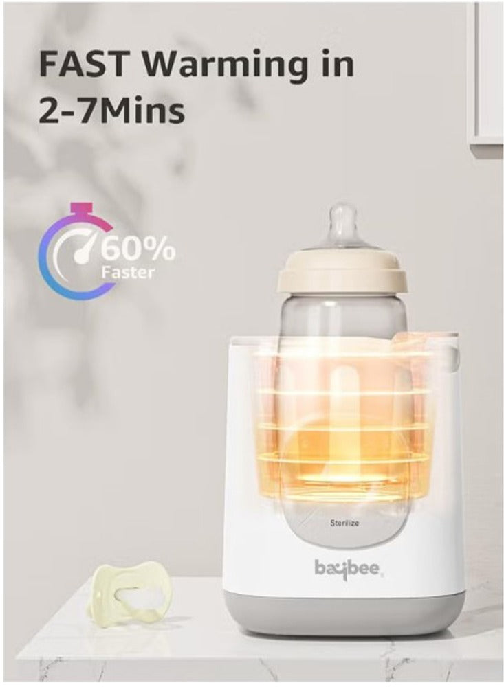 Baybee 10 in 1 Baby Bottle Warmer & Sterilizer | Electric Baby Food,Water & Milk Heater & Defrost with Manual Temperature Adjustment & Single Bottle | Baby Feeding Bottle Sterilizer