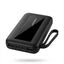 XS-420 Fast Charging Power Bank 10000mAh – Portable Battery Pack with Built-in Charging Cable, LED Display, Smart Fast C