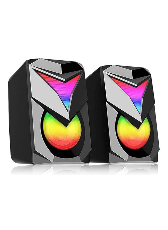 Redragon GS700 Toccata RGB 2.1 Gaming Subwoofer Speakers – Aux 3.5mm Stereo Surround – Heavy Bass sound loudspeakers for