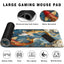Long Gaming Mouse Pad Extended Anime Large Desk Pad with Non-Slip Base Full Keyboard Mat with Stitched Edges for Gaming 