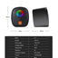 Kisonli RGB Gaming PC Mini USB Speaker Black X11