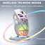 CW930 RGB Tri-Mode Wireless Gaming Mouse,Dynamic RGB Lighting Effects