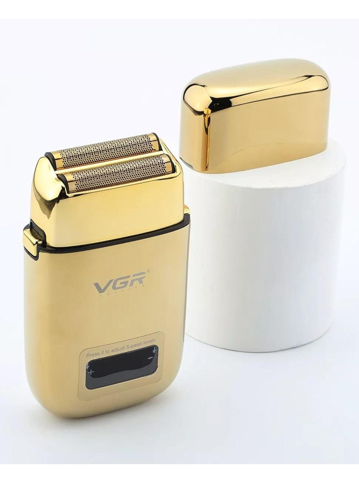 VGR Professional USB Rechargeable V-338 ,LED Display , Foil Shaver , Home Functional Reciprocating Shaver, Cleaning brush, Protection cap, USB charging cable, 3pc guide comb , 120 Minutes Operating Time