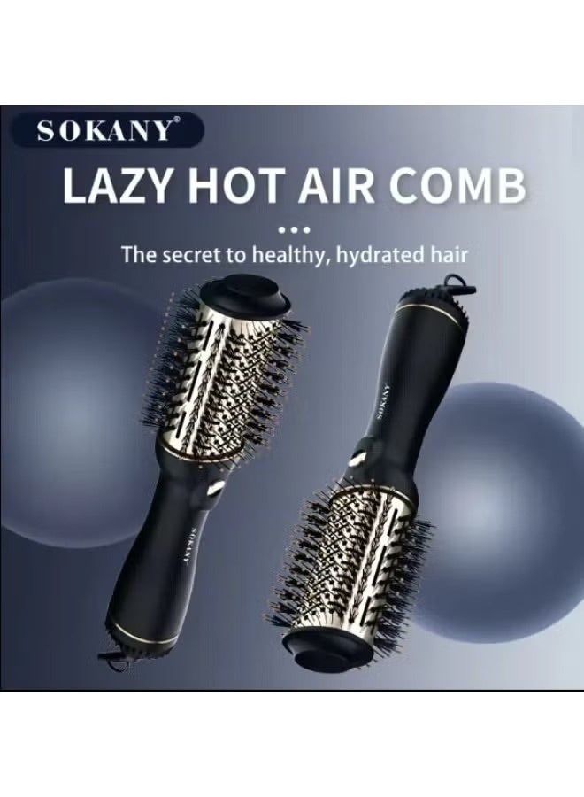 SK-1914N Professional 4 in 1 Hair Dryer Brush for Women and Girls, 1260W Dries, Smooths, Styles and Adds Volume, Ionic T