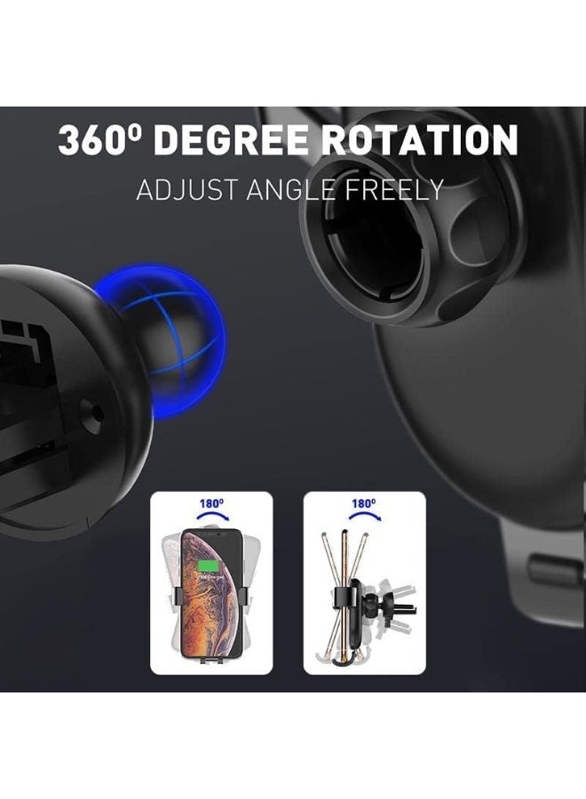 Gravity Car Phone Mount MG01 , 360° Rotatable, Auto Lock & Release, Adjustable Clamp for All Smartphones, One Hand Opera