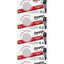 Premium CR2032 3V Lithium Coin Cell Batteries 5 Pack Long-Lasting High Performance Button Cell Battery for Watches, Car 