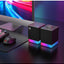 Rgb Computer Speaker 2.0 Stereo Sound System With Bluetooth 5.3 And Usb Connectivity Gaming Speakers For Pc Laptop Deskt