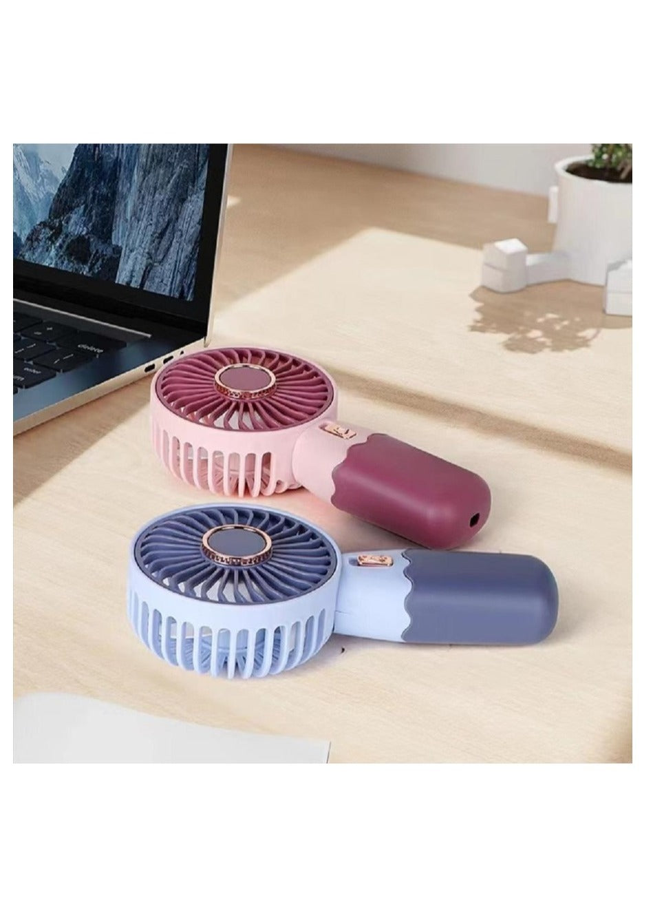 Generic Portable Mini Fan USB Rechargeable Cute 250MAH Small Electric Fan For School , ZB088A