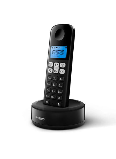 Philips Cordless Phone D1611 - Non Slip Grip (Black Color)