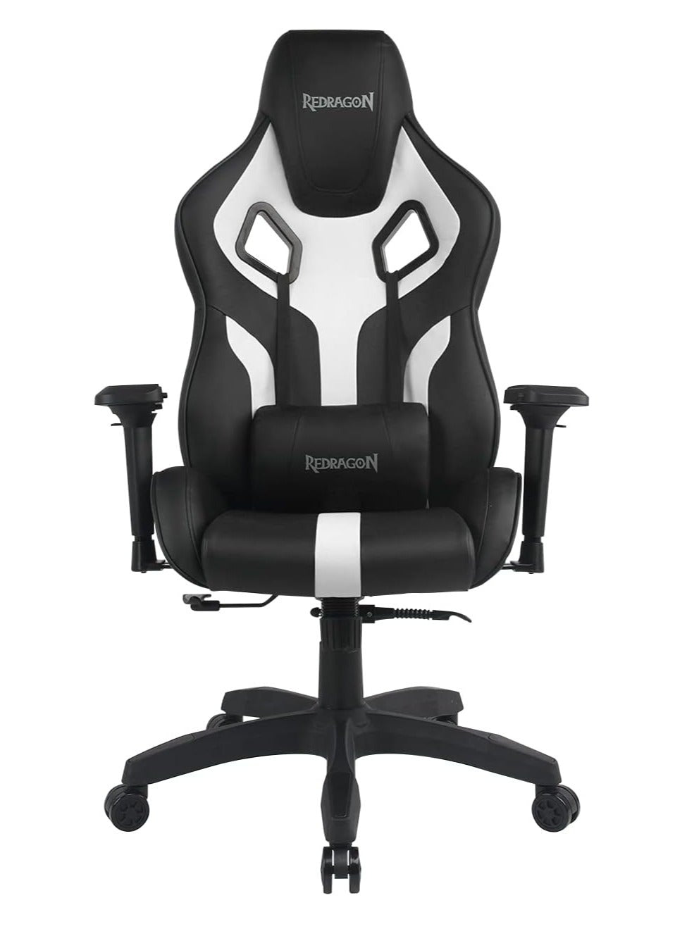 كرسي جيمنج REDRAGON C502 إرجونومي وسادة رأس وظهر أسود أبيض