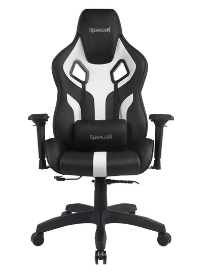 كرسي جيمنج REDRAGON C502 إرجونومي وسادة رأس وظهر أسود أبيض