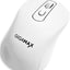 Gigamax Wireless Desk Mouse, G-1500, 1600 DPI Wired/Wireless Functional Mouse with 3 Modes Connectivity, Bluetooth and 2.4G Wireless, 4 Macro Buttons, Long Lasting Rechargeable Battery Capacity and for PC/Mac/Laptop Used in... Home and office, white