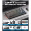 G83 Tri-Mode RGB Mechanical Gaming Keyboard with Bluetooth 5.0, 2.4GHz & Wired USB-C Connectivity, 75% Hot-Swappable Lay