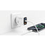 CH-272 LCD Smart Fast Charger 65W – Dual Port Type-C & USB Wall Charger with Real-Time Power Display, Universal AC 100-2