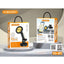 XS-811 Magnetic Car Phone Holder, 360° Rotating Adjustable & Extendable Smartphone Mount, One-Hand Operation, Center Con