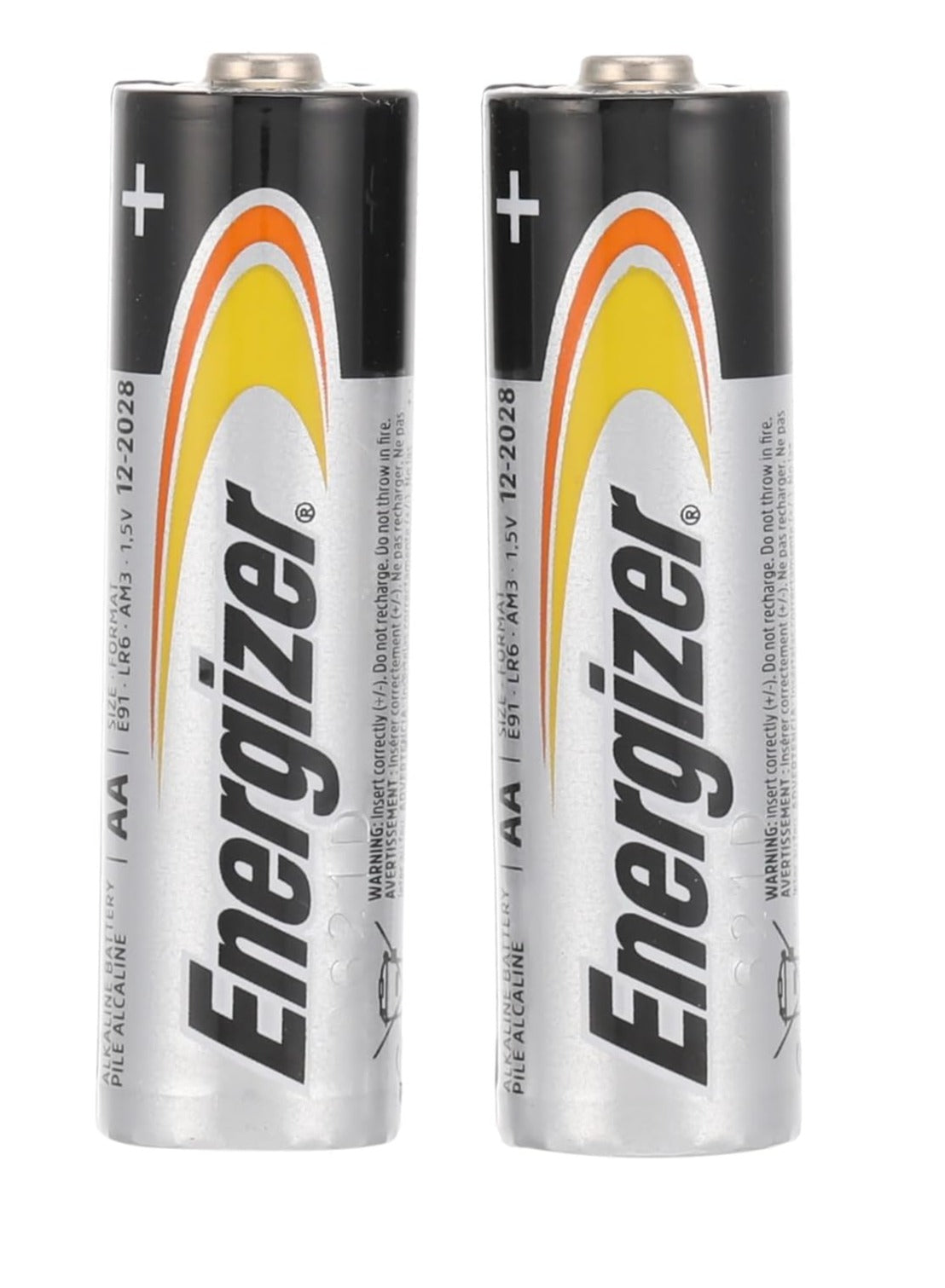 Energizer Battery AA2 Alkaline Power , Long Lasting Power 1.5 Volts