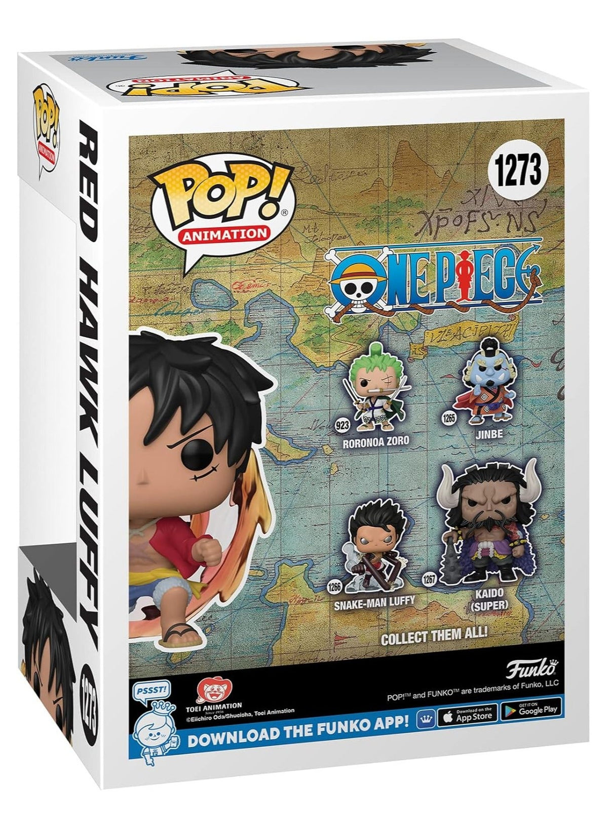 Action Figures Pop! Anime : (Red Hawk) Snake-Man Luffy - Monkey
