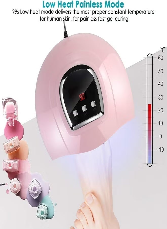SK-17013 Professional UV/LED Nail Lamp – Dual Light Source, Digital Timer Display, Manual Time Controls, Fast Gel & Acry