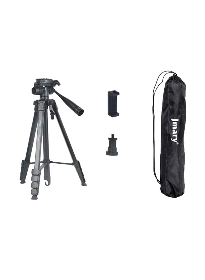 Adjustable Tripod Stand KP-2201 with 360° Rotating Head, Extendable Height, Universal Clamp for Camera, Mobile & Ring Li