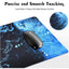 Gaming Mouse Pad, Large XL, Computer Gamer, Extended For Keyboard and Mouse for Desk, Non Slip Mouse Mat (Blue in Red) s