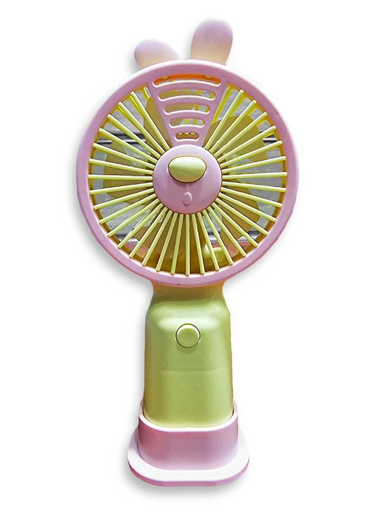 Portable Mini Fan USB Rechargeable Cute 350MAH Small Electric Fan For School , 8816-B