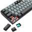 كيبورد جيمنج Redragon K662L-G1RS Gwern ميكانيكال بلوتوث رمادي وأسود