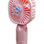 Portable Mini Desktop Fan USB Rechargeable Cute 250MAH Small Electric Fan For School , 0520 Pink