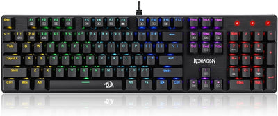 Redragon K608-R Valheim 104-Key Mechanical Gaming Keyboard Blue Switches Black