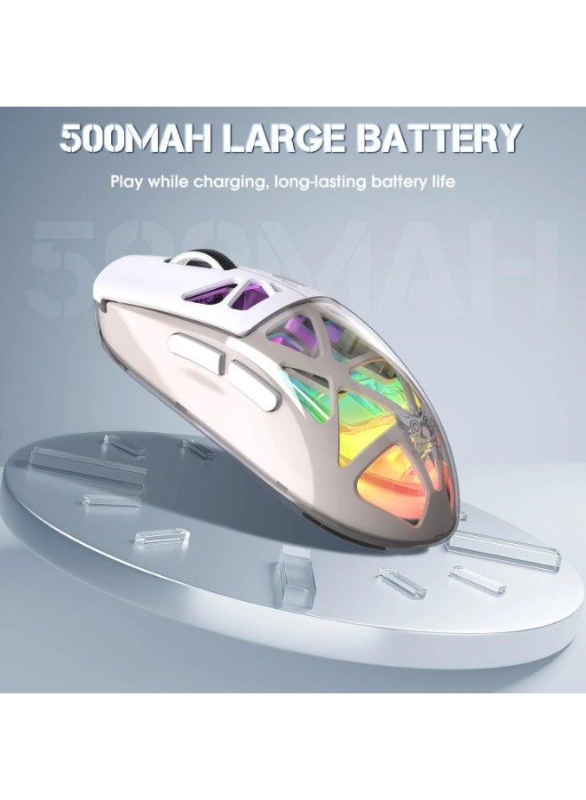 CW930 RGB Tri-Mode Wireless Gaming Mouse,Dynamic RGB Lighting Effects