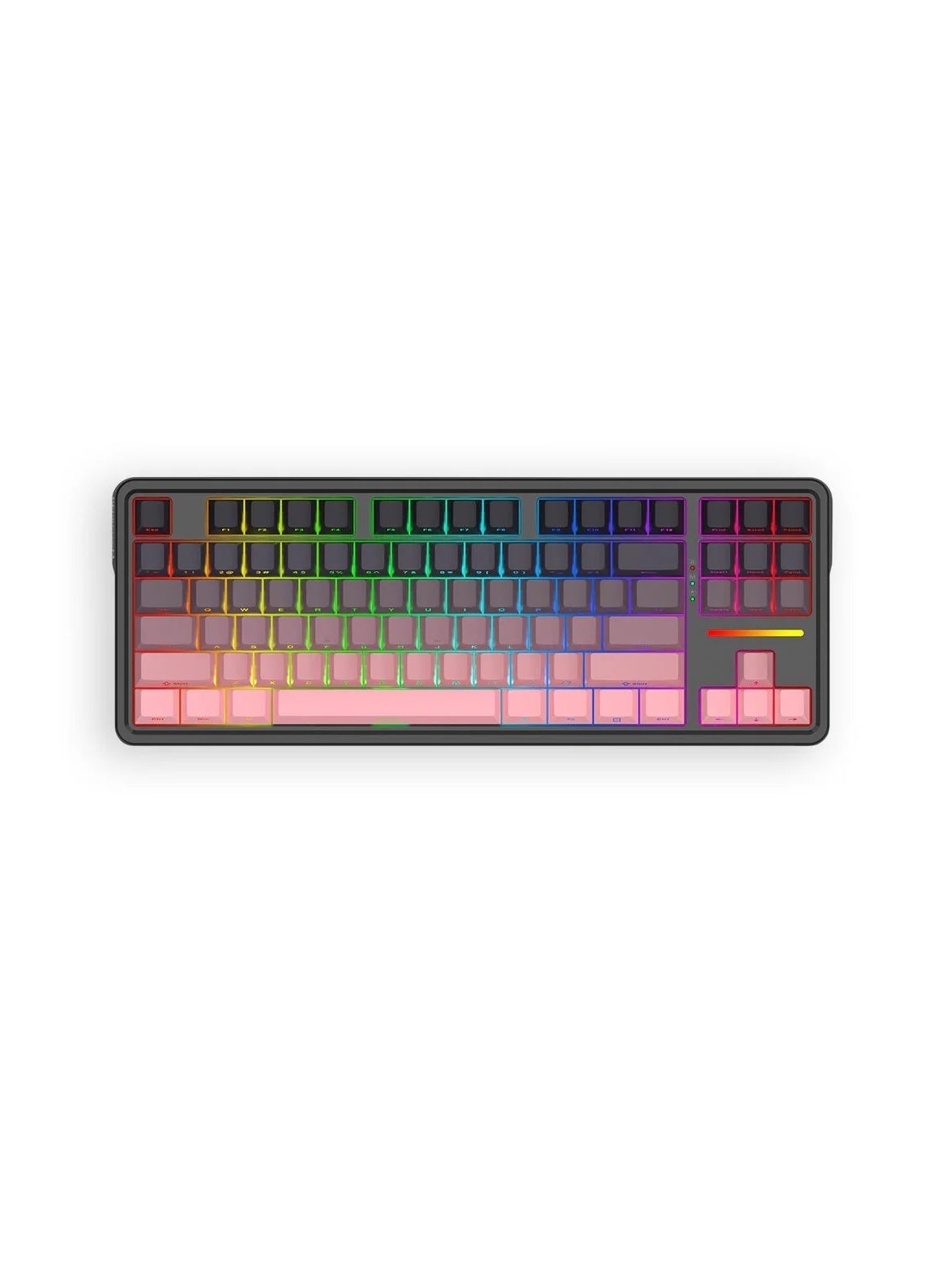 80% TKL Tri-Mode Wireless Mechanical Gaming Keyboard With Hot-Swappable Switches RGB Backlit Gasket Mounted Design USB-C
