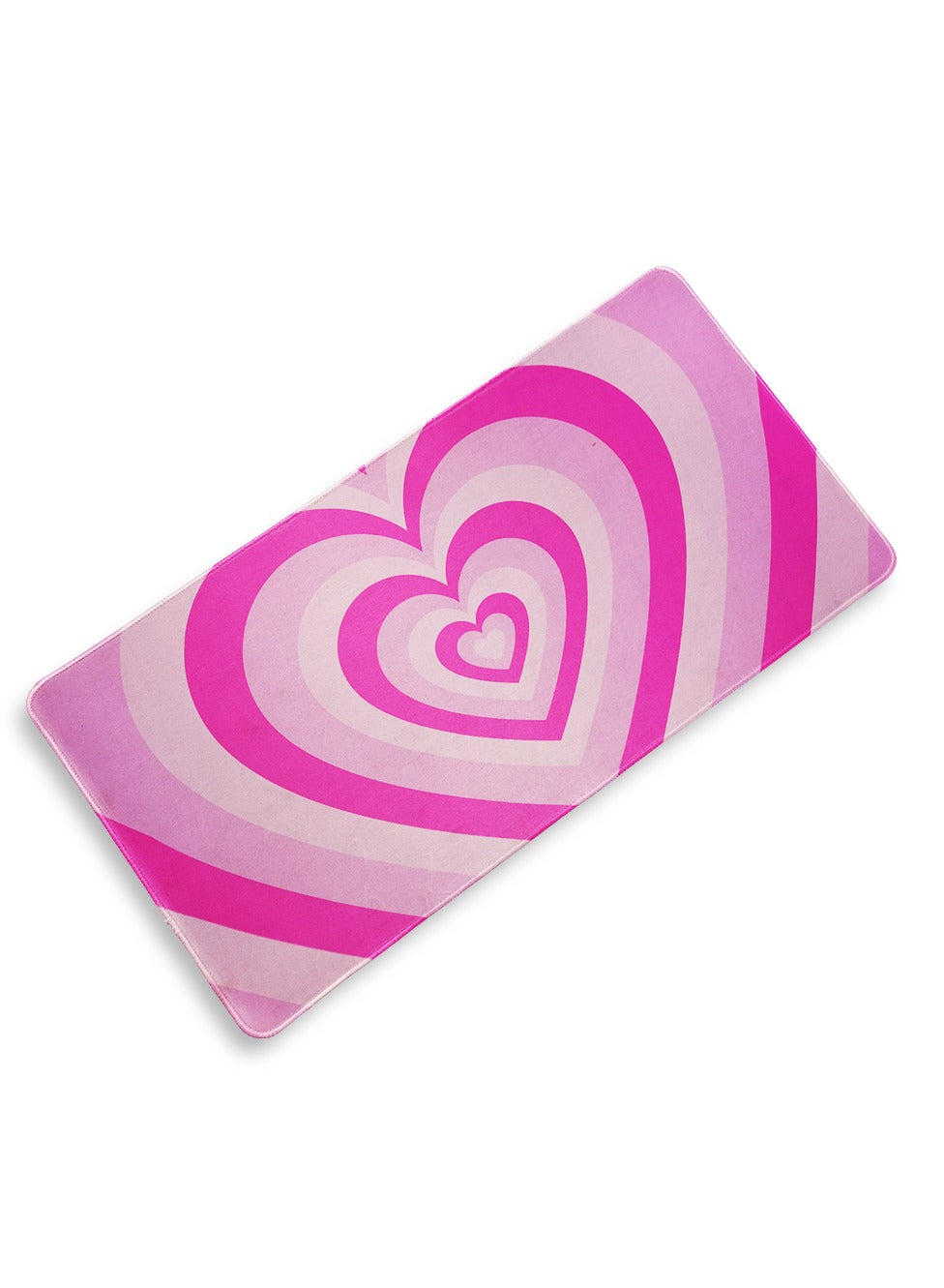 Large Mouse Pad Cute Pink Hearts (60cm x 30cm x 2mm), HD Print Pattern Desk Mat, Extended Mouse Pad and Keyboard Pad, Waterproof Fabric Surface Mouse Pads for Desk, Non-Slip Rubber Base