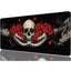 Gothic Skull Gaming Mouse Pad Large Rose Horror Dark Fantasy Mousepad Large Gaming Mouse Pad Laptop Keyboard Mat Non-Sli