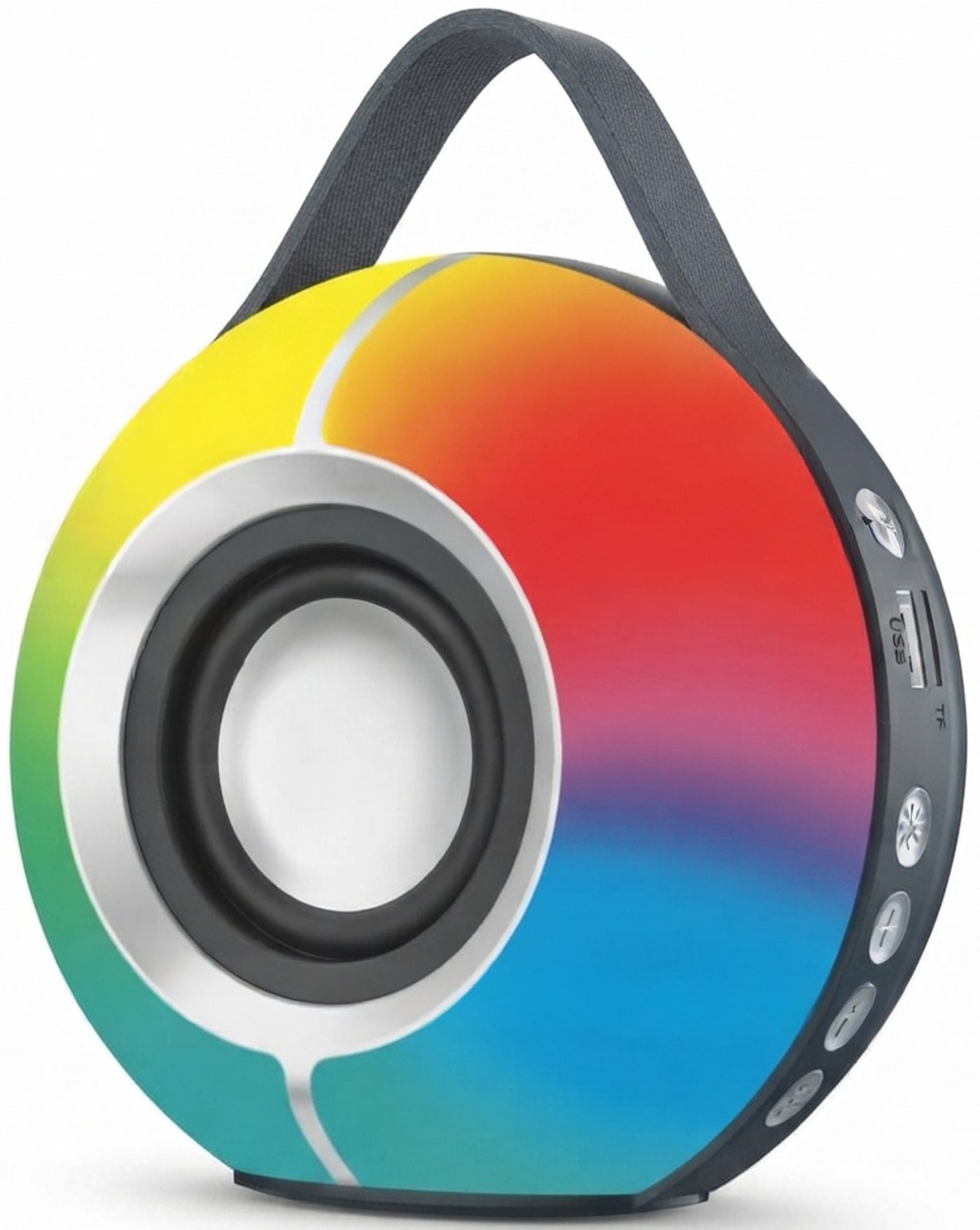 XS-614 Portable Bluetooth Speaker with Pure Bass Stereo Sound, RGB LED Colorful Lights, Wireless Bluetooth, USB & TF Car