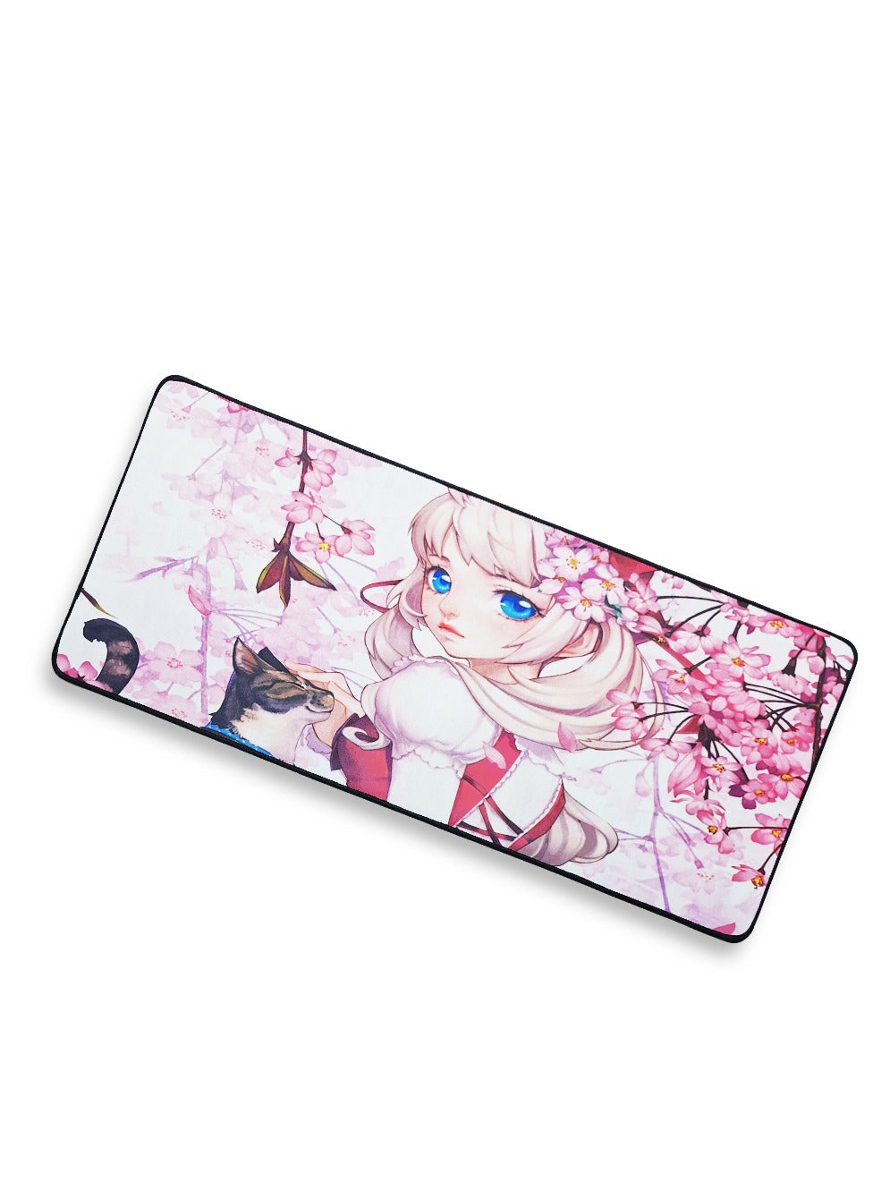 Gaming Mouse Pad , Cute Anime Girl Themed ( 70cmx30cmx3mm ), HD Printing Style Desk Mat, Mouse and Keyboard Pad Extended, Waterproof Fabric Surface Mouse Pads for Desk, Anti-Slip Rubber Base