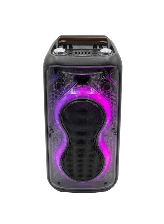 سبيكر حفلات Platinum AH-8650 مزدوج 8 إنش قوة 40W RMS إضاءة ديسكو أسود