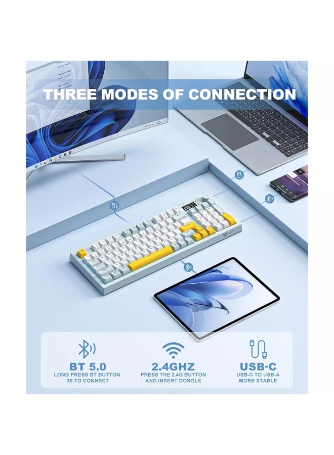 G80 94-Keys three modes keuboard with knob and screen