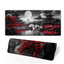 aportt Japanese Mouse Pad Riverside Full Moon Extended Desk Mat Black Red Large XL Mousepad Non-Slip Rubber Base Stitche