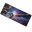 Gaming Mouse Pad, red moon, Extended Large Desk Mat, Big Computer Keyboard Desk Pad, Stitched Edges Mousepad, (70CM  x 3