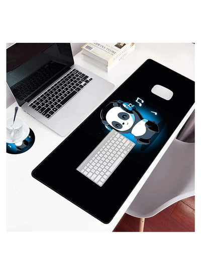 Gaming Mouse Pad Size - DJ PANDA - Stitched Edges Anti-slip rubber base - Optimized for all mouse sensitivities and sens