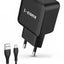 IC-09 18W QC 3.0 Fast Wall Charger with Micro USB Cable – USB Fast Charging Travel Adapter, Quick Charge 3.0 Power Plug,