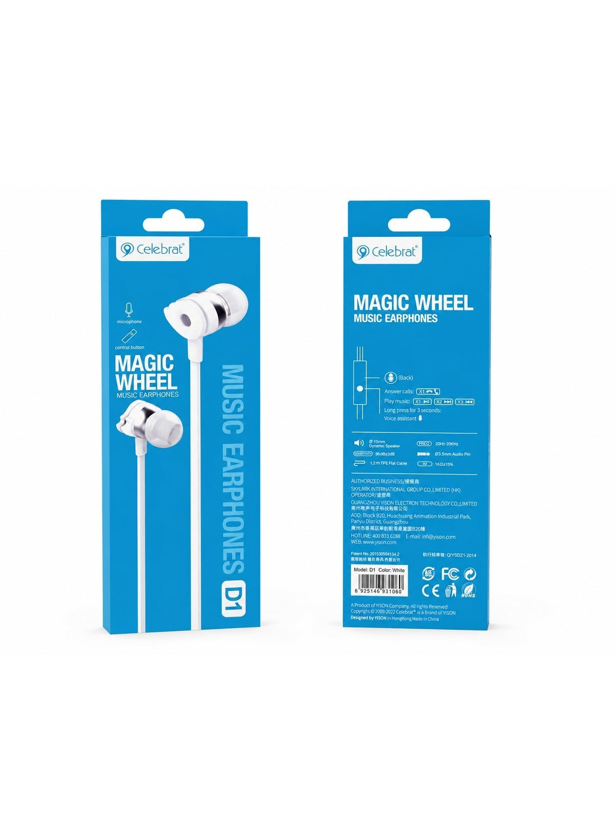 Wired Stereo Earphones – 3.5mm Audio Jack, HD Stereo Sound with Enhanced Bass, Built-in Microphone for Clear Hands-Free 