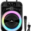 GT-885 Portable Bluetooth Speaker with Wired Microphone, 8-Inch Wireless Party Speaker, 8W Powerful Bass, 1200mAh Rechar